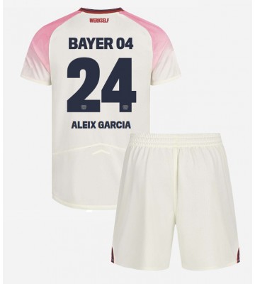 Bayer Leverkusen Aleix Garcia #24 Dětské Venkovní Dres 2025-26 Krátký Rukáv (+ trenýrky)